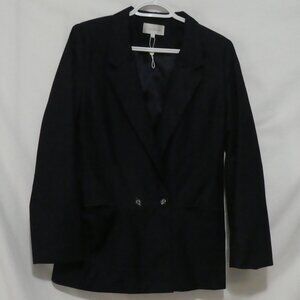 COSTA BLANCA | size 4 | Striped Navy Blue Blazer / Suit Jacket